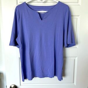 Talbots, lavender size xl tee shirt